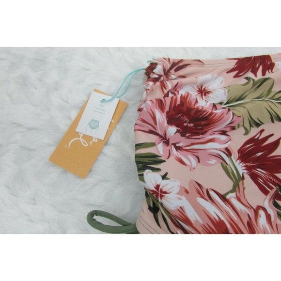 Kona Sol High Waist Bathing Suit Bottoms XL Ruched New with tags - Picture 6 of 8